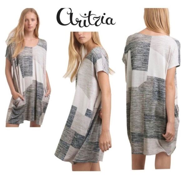 Wilfred Aritzia LORELAI Dress Shift Jersey Knit Stretch Casual Summer Sz S - Picture 13 of 16